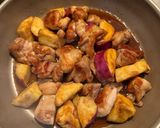 鶏肉とさつまいもの甘辛作り方5写真