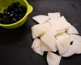 簡単！聖護院かぶと黒豆のお味噌汁作り方1写真