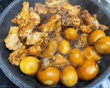 かあさんの手羽元と玉子の黒酢醤油煮込み作り方9写真
