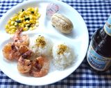ガーリックシュリンププレート♪作り方3写真