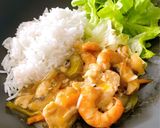 海老と白身魚の甘酢あんかけ作り方9写真