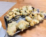 ふわふわ衣の❣️オクラと茄子のかき揚げ🎵作り方3写真