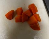 簡単　残った根菜で肉なし味わい筑前煮作り方2写真