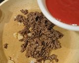 牛肉とアスパラのトマトパスタ作り方3写真