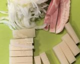 小腹減ったらこれ★ベーコン餅ピザ作り方1写真