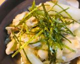 鶏肉と長ネギの白味噌炒め生姜添え作り方4写真