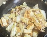 厚揚げと白菜の豚バラ『めんつゆうま煮』作り方7写真