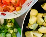 夏野菜たっぷり♪味噌汁作り方1写真