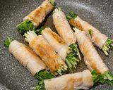 中華風ごまだれ♪水菜の肉巻き作り方4写真