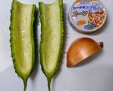 ツナ缶でゴーヤサラダ作り方1写真