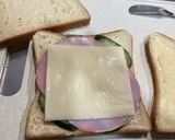 ホットサンドハムチーズきゅうり作り方3写真