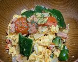 トマト🍅とピーマン🫑のエッグ炒め💖作り方6写真
