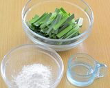 パリっの食感がおいしい、にらのチヂミ♪作り方1写真