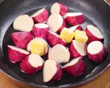 ねっとり甘い💖飴色さつまいもの蒸し甘露煮作り方2写真
