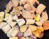 鶏肉と根菜のはちみつオイスター照り焼き作り方7写真