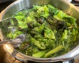 おかずになる🥬サニーレタスの貝出汁ナムル作り方4写真