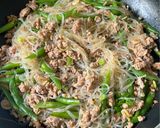春雨とひき肉といんげんのピリ辛炒め作り方5写真
