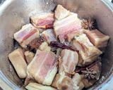 豚バラブロック肉を使った角煮風醤油煮丼作り方2写真