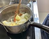 調理実習　一番だしで美味しい肉じゃが作り方4写真