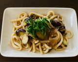 ワンボールレンジ、茄子とツナの焼きうどん作り方5写真