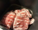 夏にさっぱり！簡単！豚バラ肉のおろしそ煮作り方2写真
