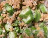 簡単　ひきわり納豆おくら丼作り方5写真