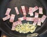 【ワンパン】アボカドとベーコンの濃厚パスタ作り方2写真