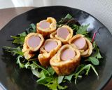 簡単！玉子焼きin魚肉ソーセージ！作り方5写真