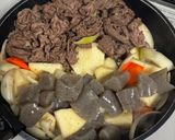 甘い!こんにゃく入りの肉じゃが作り方5写真