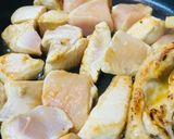 あまりカレーで●鶏肉のカレー炒め作り方1写真