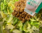 簡単！レタスの納豆 和え作り方3写真