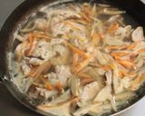 美味★豚肉ごぼう人参豆腐の旨み汁（雑煮）作り方4写真