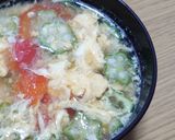 オクラとトマトのふわたまお味噌汁❣作り方3写真
