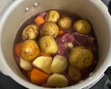 馬肉スジ肉の味噌煮込み作り方5写真