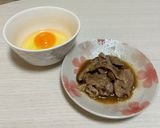 ささみの塩すき焼き 牛肉甘辛煮と生卵添え作り方11写真
