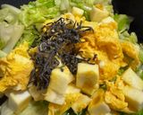 キャベツとはんぺん卵の塩昆布炒め作り方5写真
