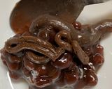 つぶあんバターチョコぜんざい作り方3写真