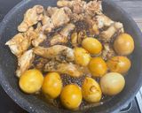かあさんの手羽元と玉子の黒酢醤油煮込み作り方8写真