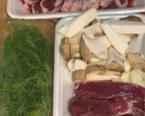 豚ハツコンフィ(ディル、エリンギ入)✨作り方1写真