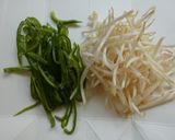 もやしとピーマンのひき肉あんかけ作り方1写真
