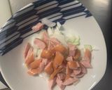 お一人様野菜たっぷりオイ味噌ウインナー丼作り方2写真