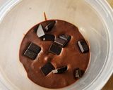 北欧Xmas林檎チョコケーキ☆レンジ3分作り方2写真