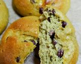 ★オーツブランとアーモンドの抹茶小豆ぱん作り方9写真
