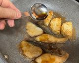 サワラのガーリックバターしょうゆ焼き作り方5写真