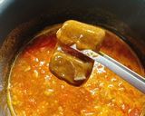 味研焼肉の生だれでトマタマカレーうどん作り方7写真