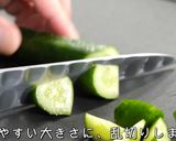 ☆３分で完成☆トマトときゅうりのごまポン酢サラダ作り方3写真