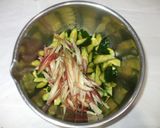 茗荷きゅうりサッパリあえ♪簡単辛子あえ作り方4写真