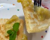 ホットケーキに爽やかバナナソース乗せ♪作り方4写真