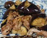 茄子と豚肉の揚げ焼きの甘辛炒め作り方10写真