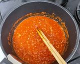 超簡単!挽肉トマトからミートソースパスタ作り方2写真